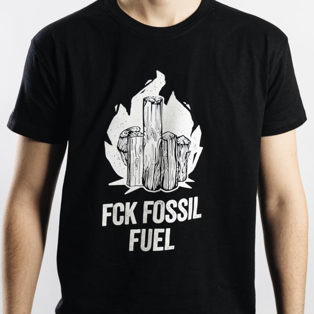 PATA T-krekls "Fck fossil fuel", melns 0