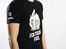 PATA T-krekls "Fck fossil fuel", melns