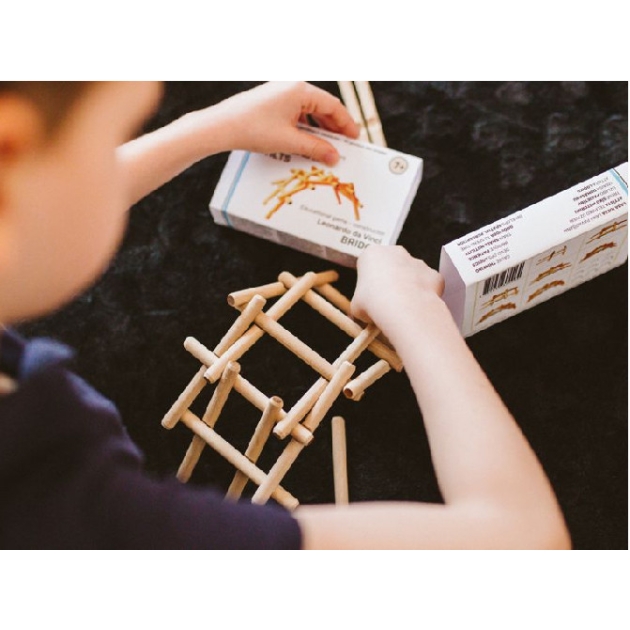 Koka rotaļlieta - konstruktors ''da Vinči tilts'' , Solid Wood Gifts