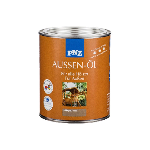 PNZ “Aussen-Öl” , Eļļa fasādēm un ārdarbiem ar toni, vidēji pelēks efkets, 2.5l