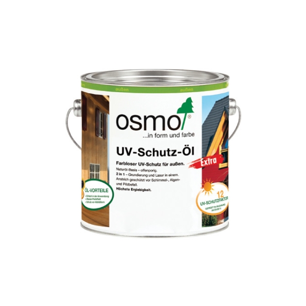 UV aizsardzības eļļa ar paaugstinātu aizsardzību Osmo UV-Schutz-Öl Extra , bezkrāsaina 0.75l