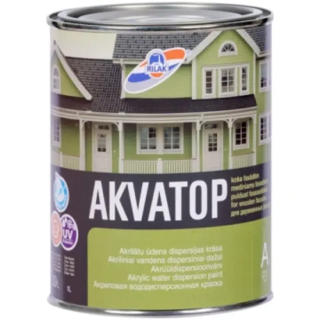 Krāsa, Pērļu balts, 0,9l, koka fasādēm