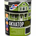 Krāsa, tumši pelēks, 0,9l, koka fasādēm